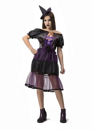 Fantasia Bruxa Adulta Halloween Feminina Vestido Curto Luxo - 7 Artes BrinQ  Fantasias