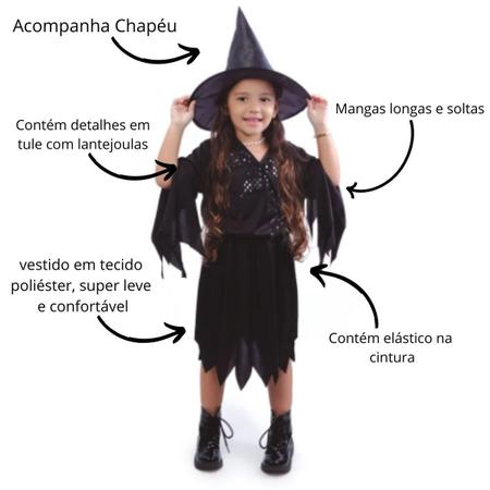 Fantasia para festas de halloween infantil, conjunto de vestido