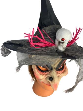 Máscara De Bruxa De Látex Halloween Assustadora - FANTASY - Máscara de  Festa - Magazine Luiza