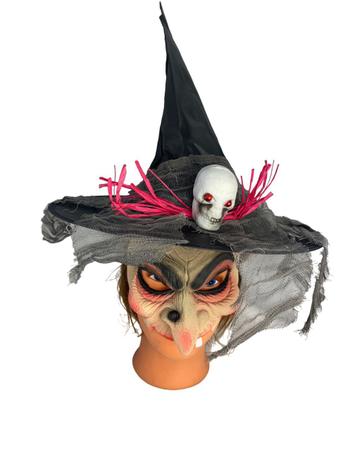 ABOOFAN 1Pc Máscara De Bruxa Assustadora De Halloween Adereços De Halloween  Máscara De Halloween Fantasias De Halloween Máscara Assustadora De  Halloween Adereços De Casa Assombrada