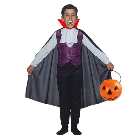 Fantasia de Vampiro Infantil - Halloween em promoção