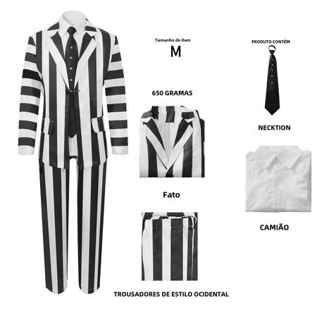 Imagem de Fantasia Cosplay Beetlejuice - Mestre do Inferno - Halloween