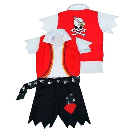 Fantasia de Piratinha Infantil com Tapa Olho - Extra Festas