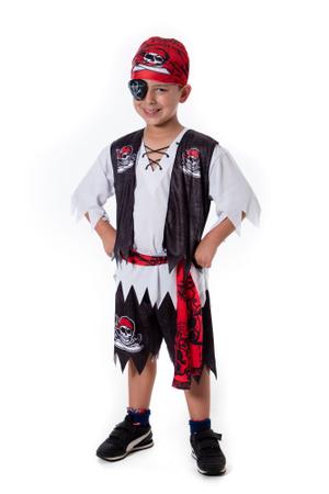 Fantasia Pirata Do Caribe Infantil Masculino