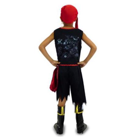 Fantasia Infantil Pirata Kidd com Bandana e Cinto em Promoção na Americanas