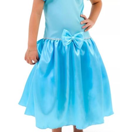 Imagem de Fantasia de Princesa Infantil Vestido de Princesa Azul da Anjo Fantasias 067