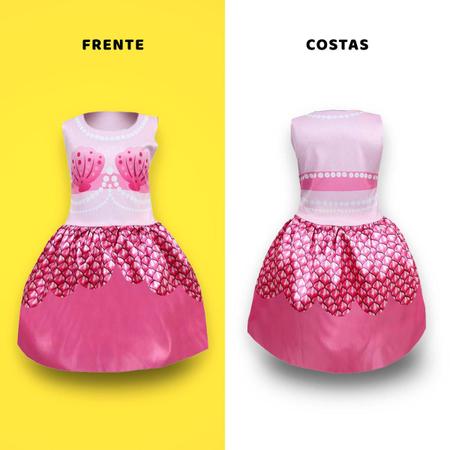 Fantasia de Sereia Infantil Rosa de Carnaval Com Cauda e Top - Fantasias  Carol FSP - Fantasias para Crianças - Magazine Luiza