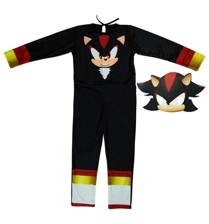 Conjunto Infantil Persnagem Sonic Exclusivo Roupa Fantasia