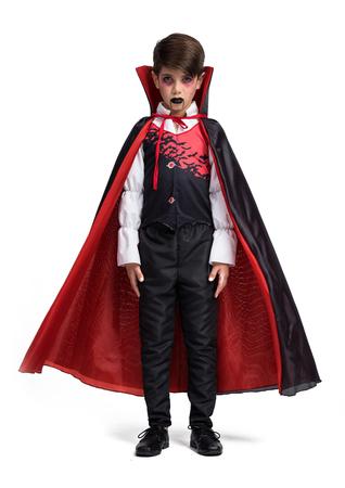 Fantasia Halloween Capa Drácula Vampiro Infantil em Promoção na