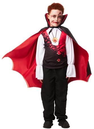 Fantasia Drácula Vampiro Halloween Infantil Roupa + Capa Top - FSP -  Fantasias para Crianças - Magazine Luiza