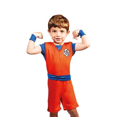 Fantasia Dragon Ball Cosplay Super Goku Infantil Roupa Anime