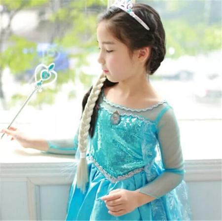 Imagem de Fantasia Elsa Frozen Infantil Luxo Disney Princesas tamanho 4