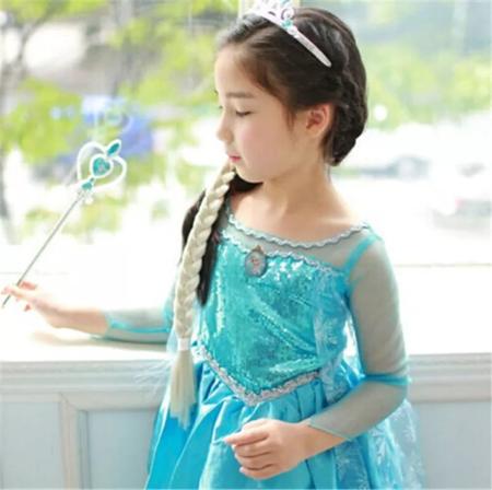 Imagem de Fantasia Elsa Frozen Infantil Luxo Disney Princesas tamanho 5