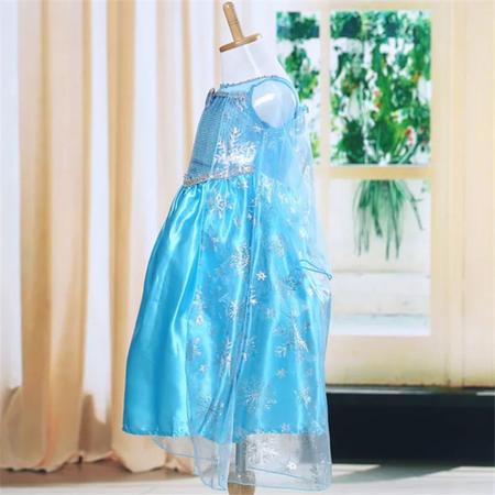 Imagem de Fantasia Elsa Frozen Infantil Luxo Disney Princesas tamanho 5