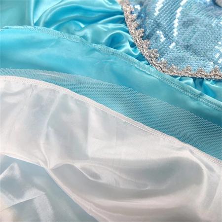 Imagem de Fantasia Elsa Frozen Infantil Luxo Disney Princesas tamanho 6