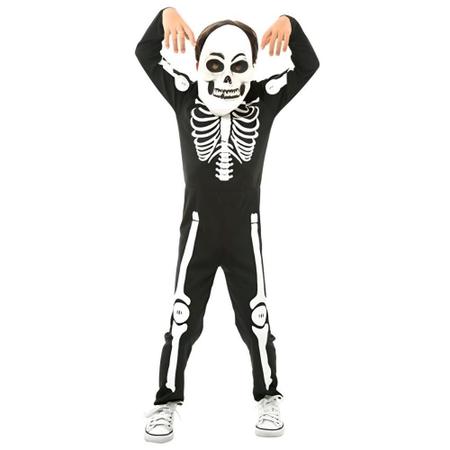 Imagem de Fantasia Esqueleto Halloween Infantil Masculino