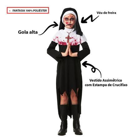 Fantasia Infantil Halloween Assustador Macacão com Capuz e Sangue Falso -  Fantasias Carol CRMS - Fantasia - Magazine Luiza