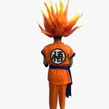 Fantasia Goku Infantil Dragon Ball Z Com Peruca