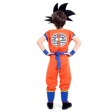 Fantasia Goku Infantil Standard com Acessórios - Extra Festas