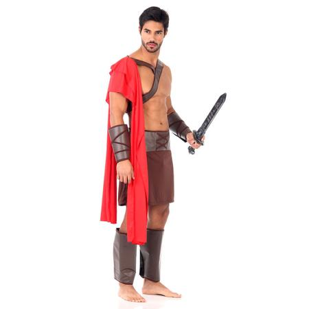 Fantasia Masculina Guerreiro Viking Halloween Carnaval