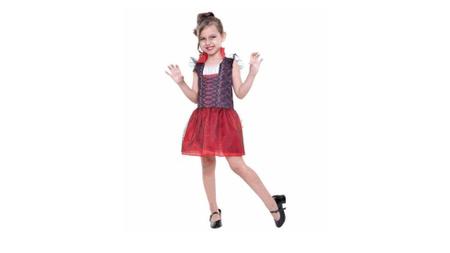 Fantasia Infantil Vampira Halloween Carnaval