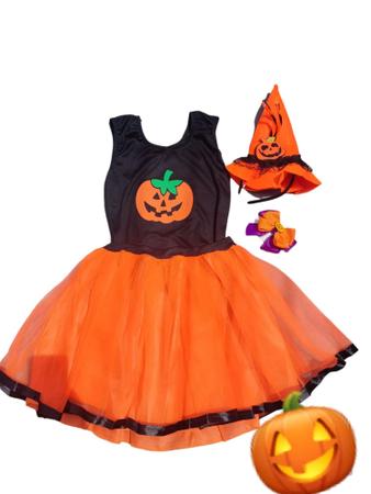 Fantasia Halloween Conjunto Body E Saia Abobora Bruxa Menina - Belos e  Belas - Fantasia - Magazine Luiza