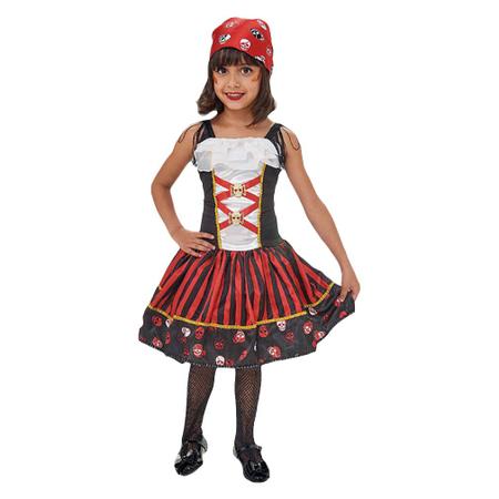 Fantasia Pirata Infantil Halloween com Máscara e Acessórios - Extra Festas