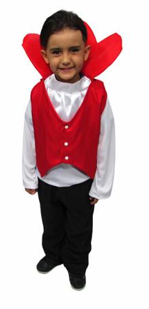 Fantasia Drácula Vampiro Infantil Criança Halloween Menino