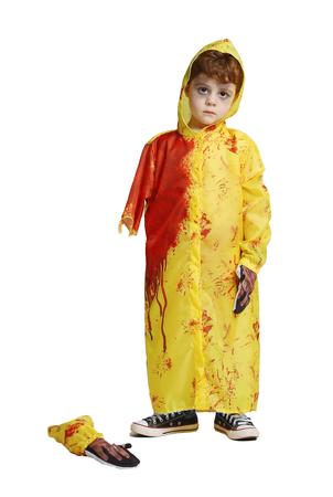 Fantasia Halloween Morte Menino Sombrio Infantil Mestre Mal - 7