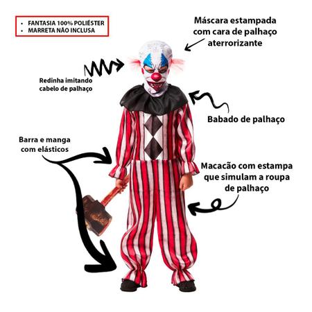 Fantasia de Morte Infantil Halloween Com Mascara e faixa Masculina -  Fantasias Carol FSP - Fantasias para Crianças - Magazine Luiza