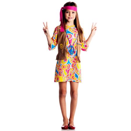 Fantasia de hotsell hippie feminina