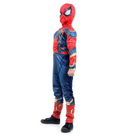 Imagem de Fantasia Homem Aranha de Ferro Infantil Longa Original com Máscara e Peitoral - Vingadores - Marvel