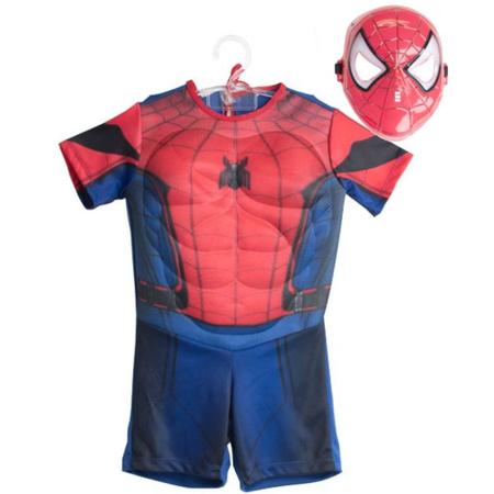 Conjunto Infantil Músculos Homem Aranha Marvel