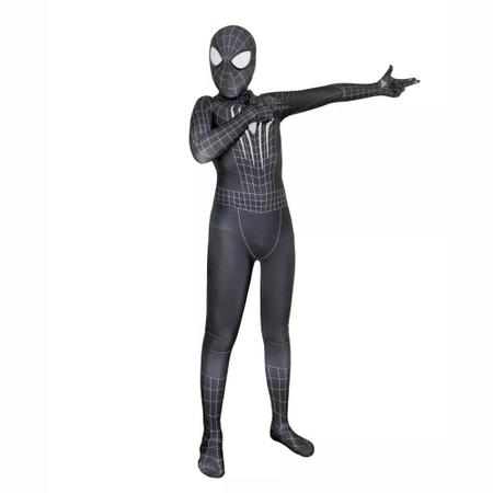 Imagem de Fantasia Homem Aranha Simbionte Cosplay Infantil Bodysuit Elastano