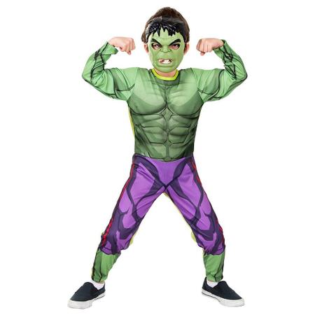 Fantasia Infantil Hulk com Máscara - Lojinha da Vivi - Roupas