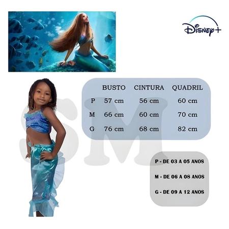 Calda Sereia Infantil Ariel