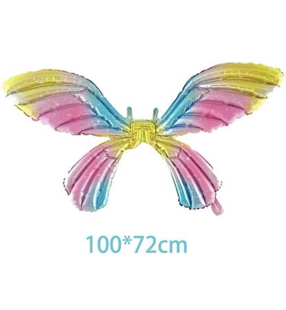 Imagem de Fantasia Infantil Asa Fada  borboleta /Balão Bexiga asa Borboleta 100cm 