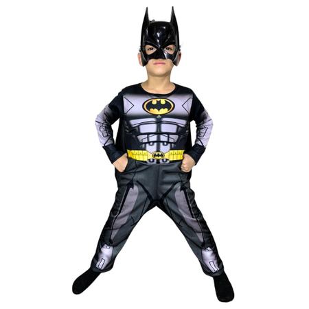 Imagem de Fantasia Infantil Batman Longa Com Mascara De plástico