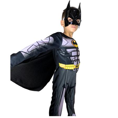 Imagem de Fantasia Infantil Batman Longa Com Mascara De plástico