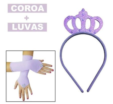 Fantasia Vestido Luxo Infantil Princesa Sofia / Rapunzel C/ Tiara - Kids -  Fantasias para Crianças - Magazine Luiza