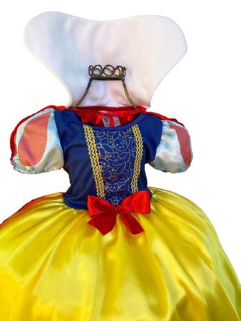 Fantasia Princesa Carolina Infantil com Tiara e Capa - Extra Festas