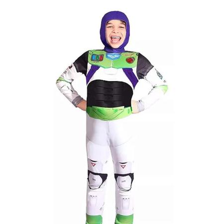 Imagem de Fantasia Infantil Buzz Lightyear Macacão Longo Com Capuz - Rosita