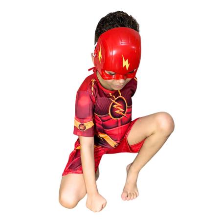 Imagem de Fantasia Infantil Curto Flash Com Enchimento Com Máscara