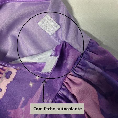 Imagem de Fantasia Infantil da Rapunzel Vestido Princesas para Meninas