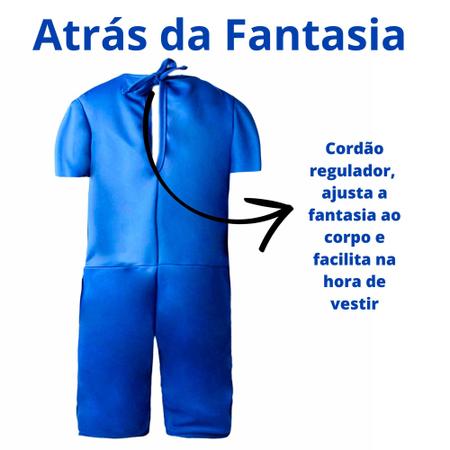 Fantasia Infantil Sonic Ouriço Completa Macacão Luvas Touca