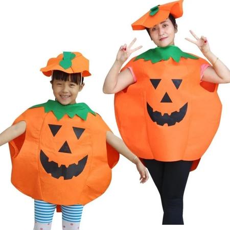 Imagem de Fantasia Infantil E Adulto Abóbora Halloween Dia Das Bruxas