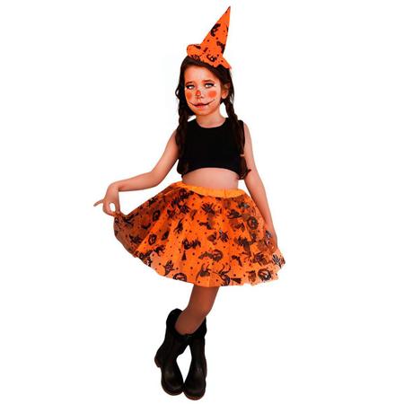 Fantasia Halloween Infantil Feminina Wanda Estampada - Extra Festas