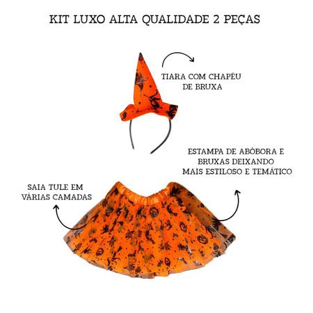 Fantasia Infantil Bruxinha Barata Halloween Dia Das Bruxas Kit Saia e  Chapeu Lindo Presente Barato Dia das Crianças Luxo - Meimi Amores -  Fantasias para Crianças - Magazine Luiza