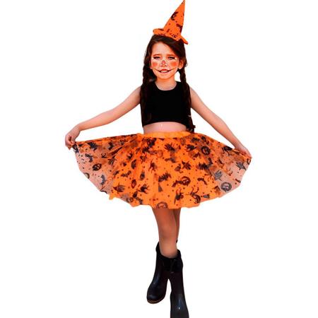 Fantasia Halloween Infantil Feminina Wanda Estampada - Extra Festas