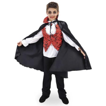 Imagem de Fantasia Infantil Halloween Drácula com Capa e Colete